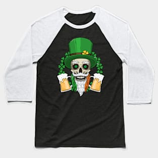 skull irish drinking team Baseball T-Shirt